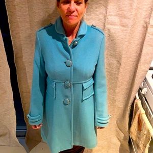 Banana republic turquoise medium pea coat